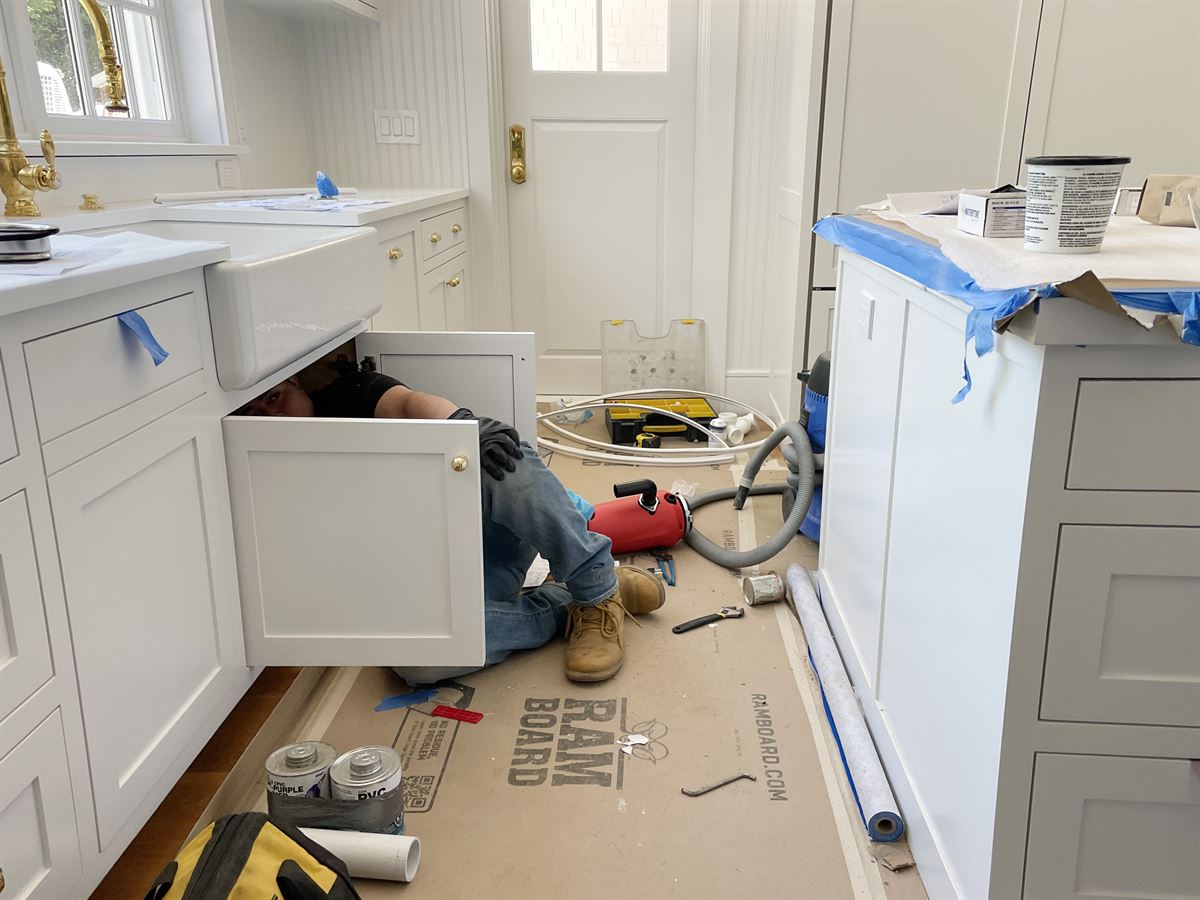 New sink installation